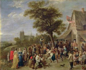 農民のメリーメイキング、1650年頃 作： David Teniers the Younger